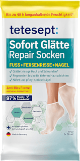 Fußmaske Socken, Sofort Glätte Repair (1 Paar) tetesept