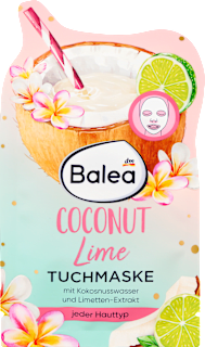 textilní pleťová maska Coconut Lime Balea