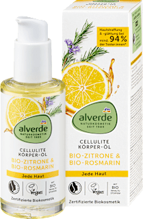 Körperöl Cellulite Zitrone & Rosmarin alverde NATURKOSMETIK