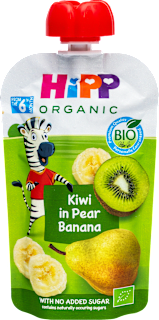 Hippis BIO kašica u vrećici - kivi, kruška, banana, 6+ mj. HiPP