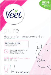 Haarentfernungscreme-Set Gesicht (2 x 50 ml) Veet