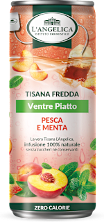 Tisana fredda ventre piatto gusto pesca, finocchio e menta L'ANGELICA