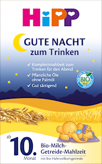 Getreidebrei Gute Nacht mit Milch ab dem 10.Monat HiPP