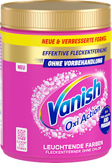 Fleckenentferner Pulver Wäsche Booster Vanish Oxi Action