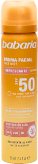 Spray față protecție solară SPF50 babaria