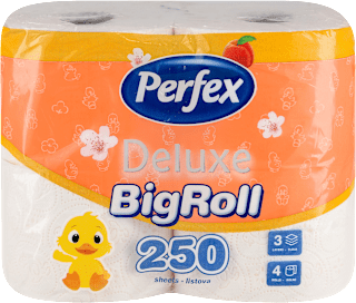 Deluxe Peach toalet papir 3-slojni Perfex