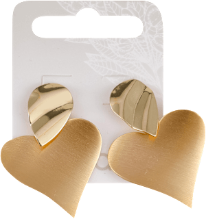 Minđuše zlatnog sjaja u obliku lista  avanti