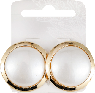 Minđuše sa biserom u zlatnom okviru avanti