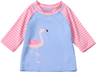 UV Shirt mit Flamingo-Motiv, lila & rosa, Gr. 122/128 PUSBLU