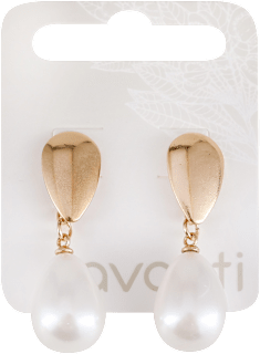 Viseće minđuše u zlatnoj boji sa biserom avanti