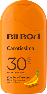 Crema solare abbronzante Carotissima SPF30 Bilboa
