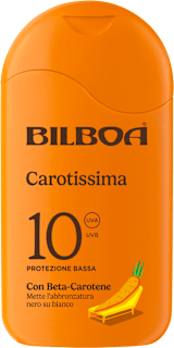 Crema solare abbronzante Carotissima SPF10 Bilboa