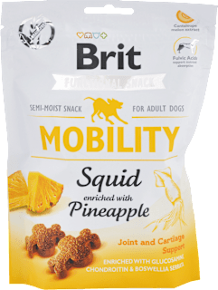 Pochúťka pre psy care Functional Mobility Squid Brit