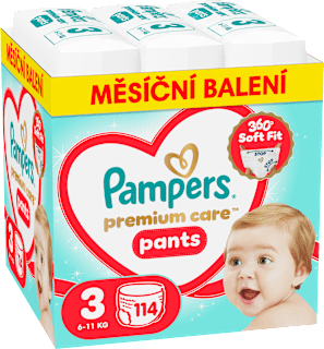 plenkové kalhotky, velikost 3 Pampers Premium Care