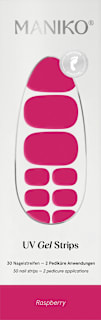 UV Nagelfolien Pediküre Raspberry Maniko