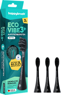 Aufsteckbürsten Eco Vibe 3+ schwarz happybrush