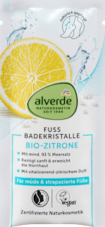 Cristalli per pediluvio con sale marino e limone alverde