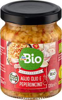 Bio fokhagyma és chili olajban dmBio