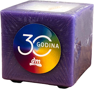 Mirisna svijeća u kocki – lavanda RIPS