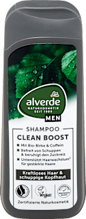 Šampon za lase CLEAN BOOST alverde NATURKOSMETIK MEN