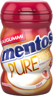 Kaugummi, Pure Fresh Zimt Geschmack, zuckerfrei (35 Stück) mentos