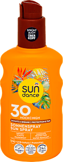 Napozó spray „Schutz & Bräune” FF30 magas fényvédelemmel SUNDANCE