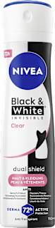 Antitranspirant Black and White Invisible Clear NIVEA