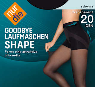 Hulahopke Goodbye Laufmaschen Shape, 20 DEN, veličina 40 – 44 – crna nur die