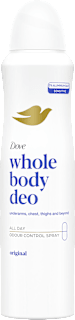 Whole body deodorante spray original Dove