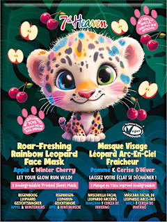 textilní pleťová maska Rainbow Leopard 7th Heaven