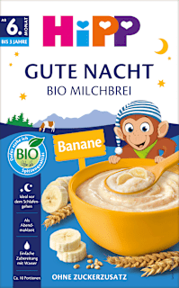 Abendbrei Milch Grieß Banane nach dem 6.Monat HiPP