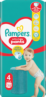 Гащички Pants 360 - размер 4 (9-15 кг) Pampers active baby