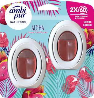 Osviežovač vzduchu do kúpeľne Aloha Dragon Fruit & Lychee ambi pur