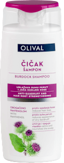 Šampon za ublažavanje suhe peruti i jačanje korijena kose-čičak OLIVAL