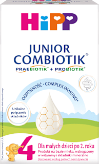 Produkt na bazie mleka 4 Junior Combiotyk, po 2. roku HiPP