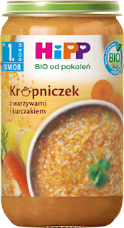 Krupniczek z warzywami i kurczakiem BIO, po 1. roku HiPP