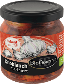 Knoblauch mariniert mit Chili BioGourmet