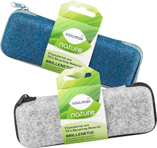 Brillenetui mit Zipper sortiert Visiomax