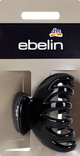 Mollettone nero a conchiglia ebelin