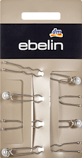 Forcine argentate con perle ebelin