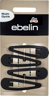 Haarspangen schwarz Matt-Optik ebelin