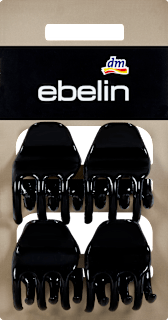Haarklammern schwarz ebelin