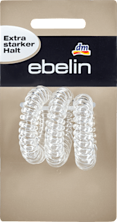 Spiral-Haargummis starker Halt transparent ebelin
