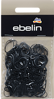 Elastici per capelli mini neri ebelin