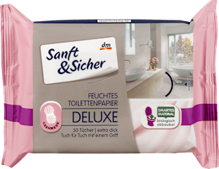 vlhčený toaletní papír Deluxe Sanft&Sicher
