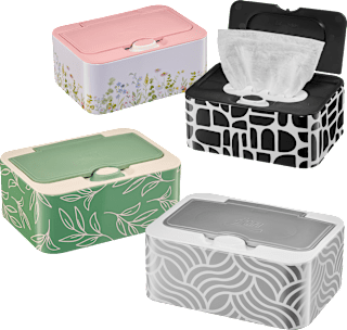 Feuchtes Toilettenpapier Deluxe Kamille Metallbox sortiert Sanft&Sicher