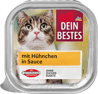 Nassfutter Katze mit Hühnchen in Sauce Dein Bestes