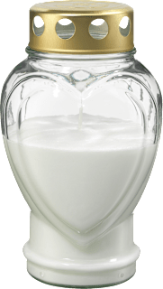 Náhrobná sviečka v tvare srdca Profissimo