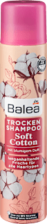 Suchy szampon do włosów o kwiatowym zapachu Soft Cotton Balea