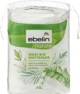 Wattepads Maxi Bio Nature ebelin